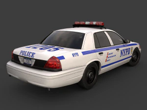 new york police car 3D Model