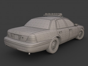 new york police car Model 3D