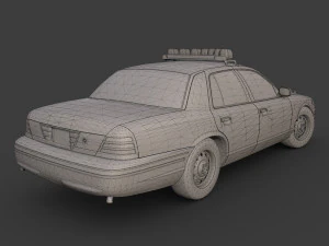 new york police car 3D Model