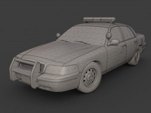 Los angeles police car 3D Model