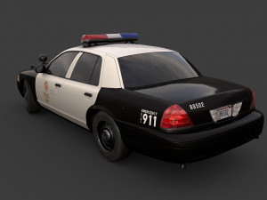 Los angeles police car 3D Model