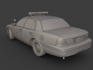 Los angeles police car 3D Model