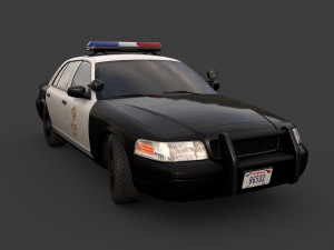 Los angeles police car 3D Model