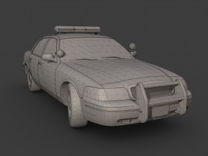 Los angeles police car 3D Model