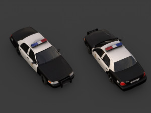 Los angeles police car 3D Model