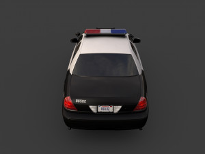 Los angeles police car 3D Model