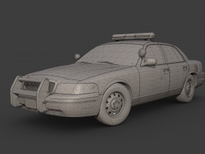 Los angeles police car 3D Model