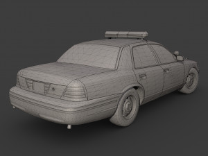 Los angeles police car 3D Model