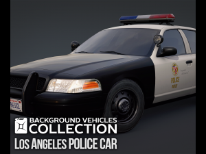 Los angeles police car 3D Model