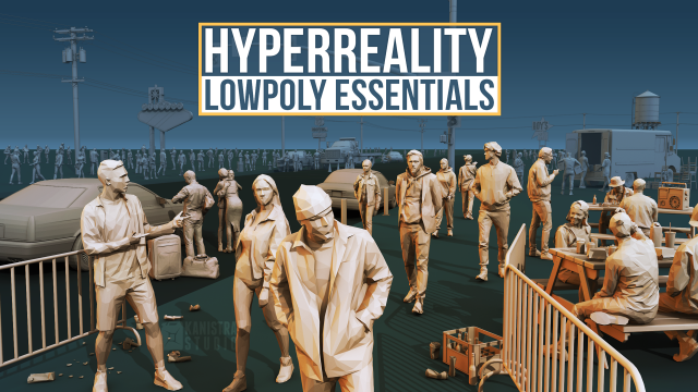 Hyperreality Lowpoly Essentials 3D मॉडल .c4d .max .obj .3ds .fbx .stl .blend 