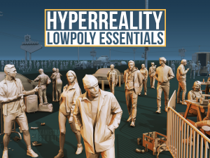 Hyperreality Lowpoly Essentials 3Dモデル