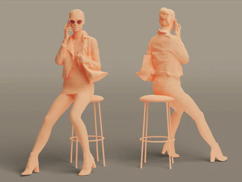 Girl - Provocation 3D Model
