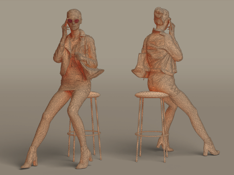 Girl - Provocation Model 3D