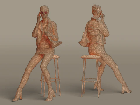 Girl - Provocation 3D Model
