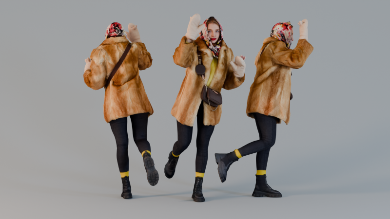Siberian Princess 3D 模型 .c4d .max .obj .3ds .fbx .stl .blend