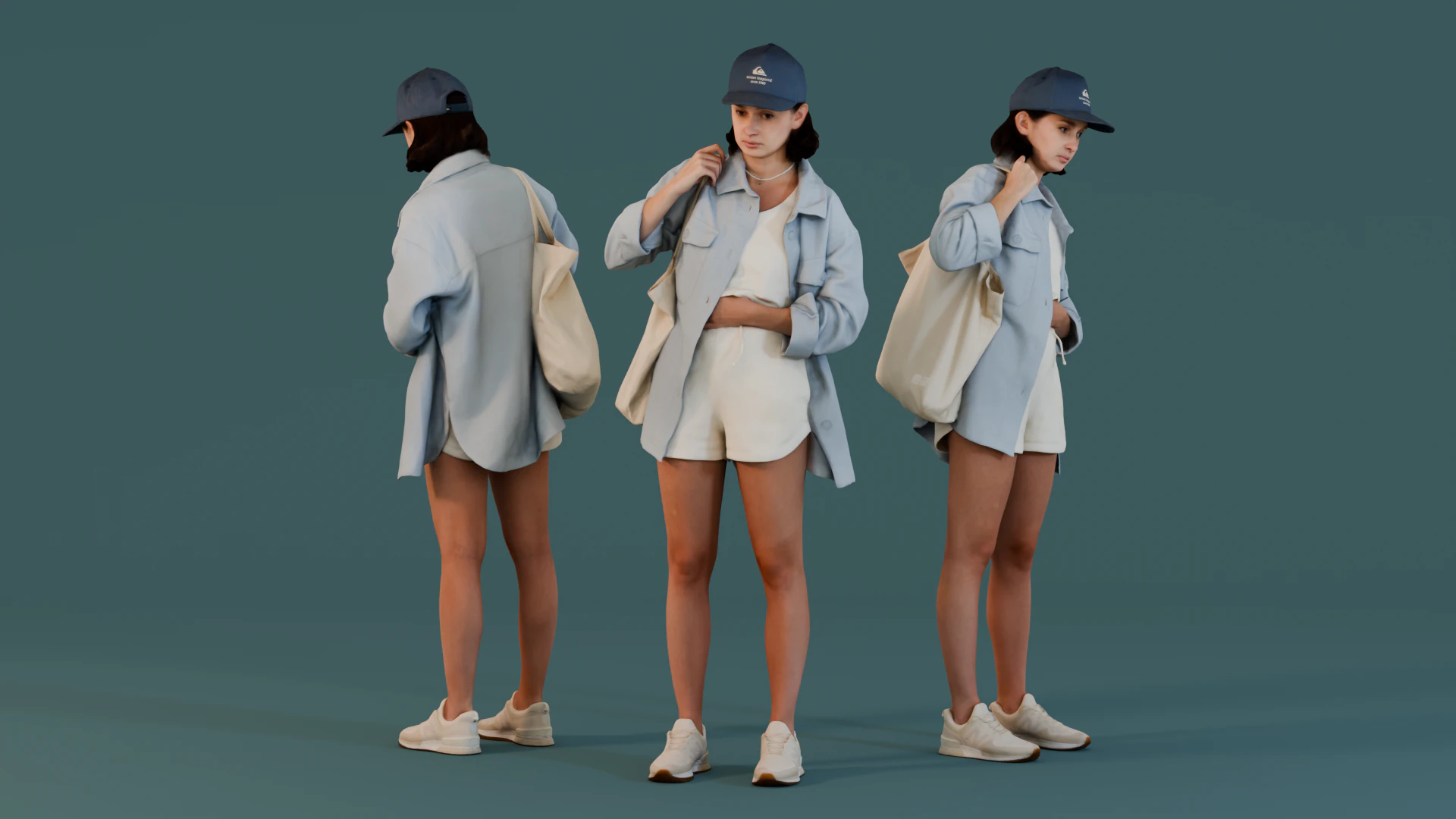 サマーウォーク 3Dモデル .c4d .max .obj .3ds .fbx .stl .blend 