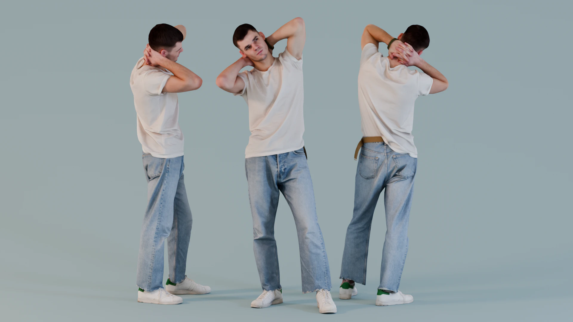 Bored Guy 3D Model .c4d .max .obj .3ds .fbx .stl .blend