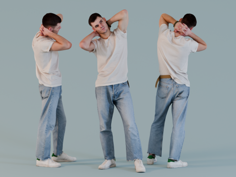 Bored Guy 3Dモデル