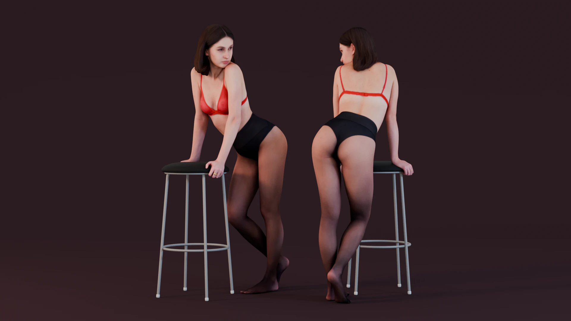 ドレスなしでもストレスなし 3Dモデル .c4d .max .obj .3ds .fbx .stl .blend 
