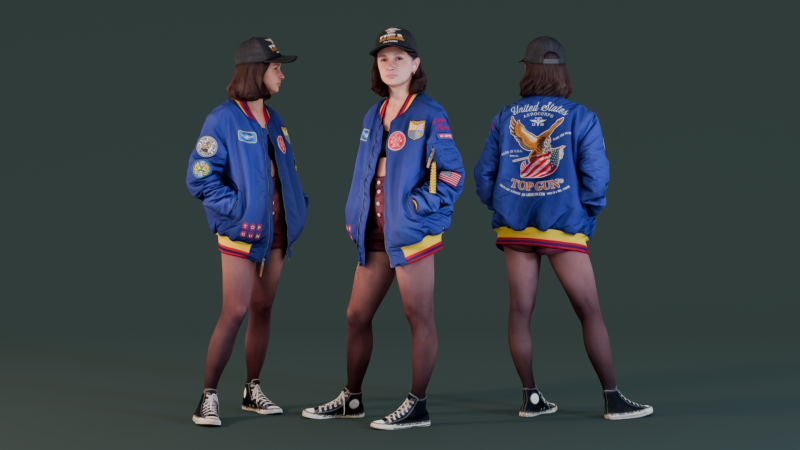 Cheeky Girl Modello 3D .c4d .max .obj .3ds .fbx .stl .blend