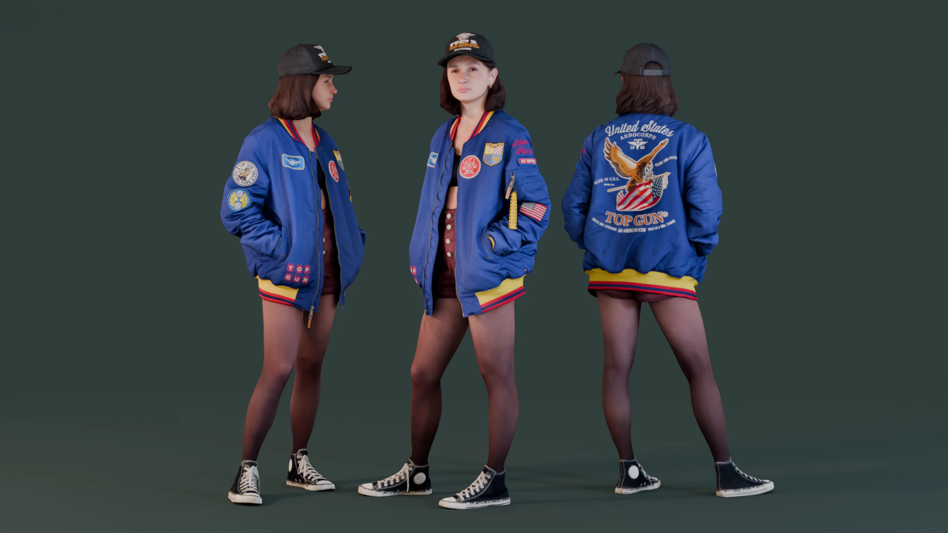 Cheeky Girl 3D Model .c4d .max .obj .3ds .fbx .stl .blend 