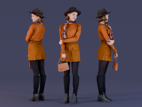 Broadway Lady 3Dモデル