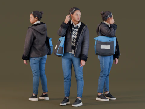 Uliczny słuchacz Model 3D