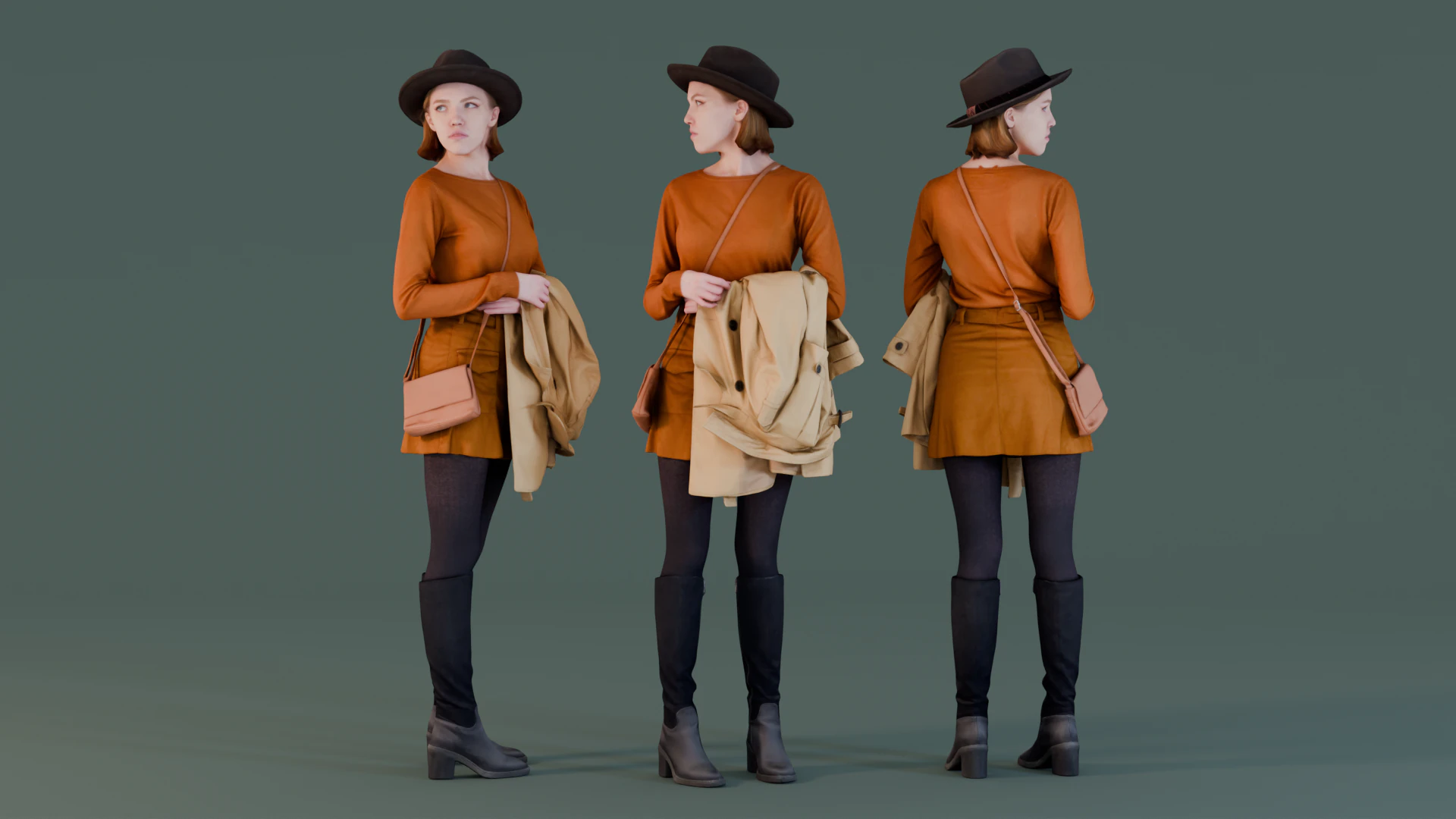 Mid-Century Modern 3D Model .c4d .max .obj .3ds .fbx .stl .blend 