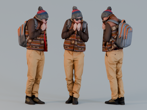 Frozen Guy 3Dモデル