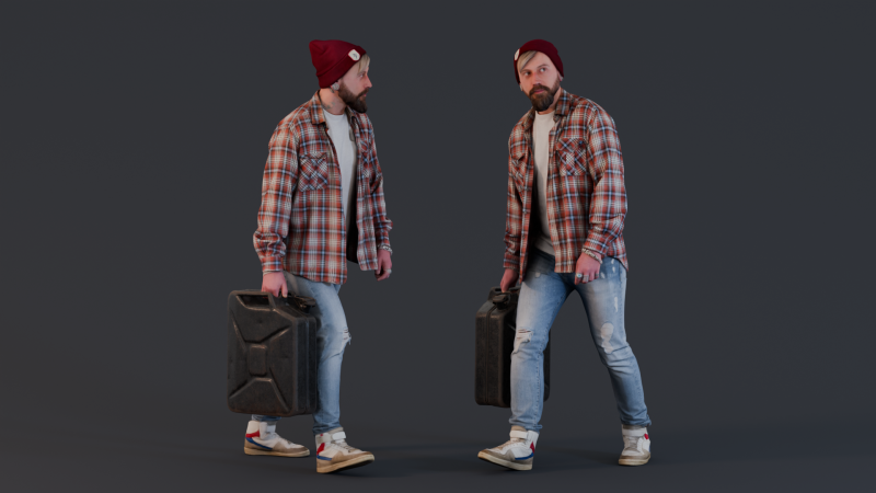 Gasoline walk Modello 3D .c4d .max .obj .3ds .fbx .stl .blend