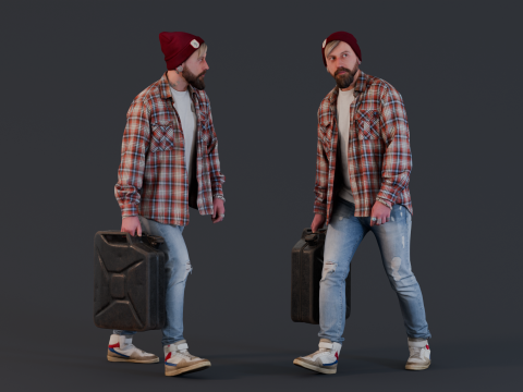 Gasoline walk 3Dモデル