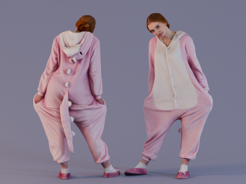 Pajama Party 3D Model