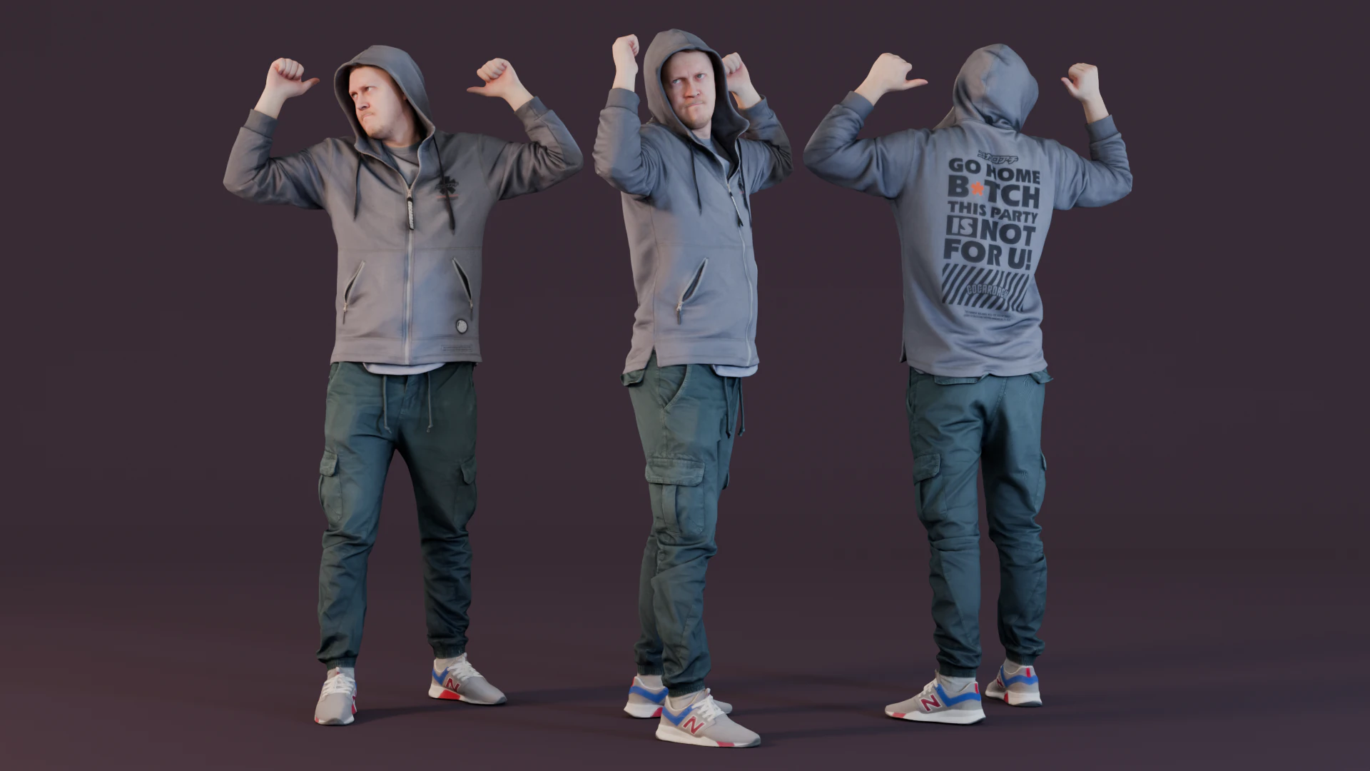This Party Is Not For You 3D Model .c4d .max .obj .3ds .fbx .stl .blend
