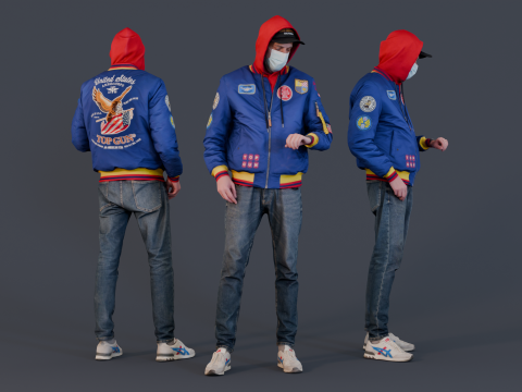 Cheeky Masked Guy 3D 模型