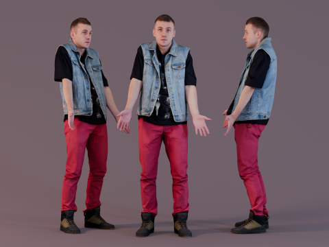 Guy is Confused 3Dモデル