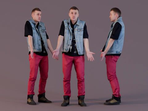 Guy is Confused 3D Model