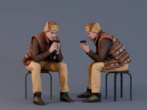 Koffie opwarmen 3D Model