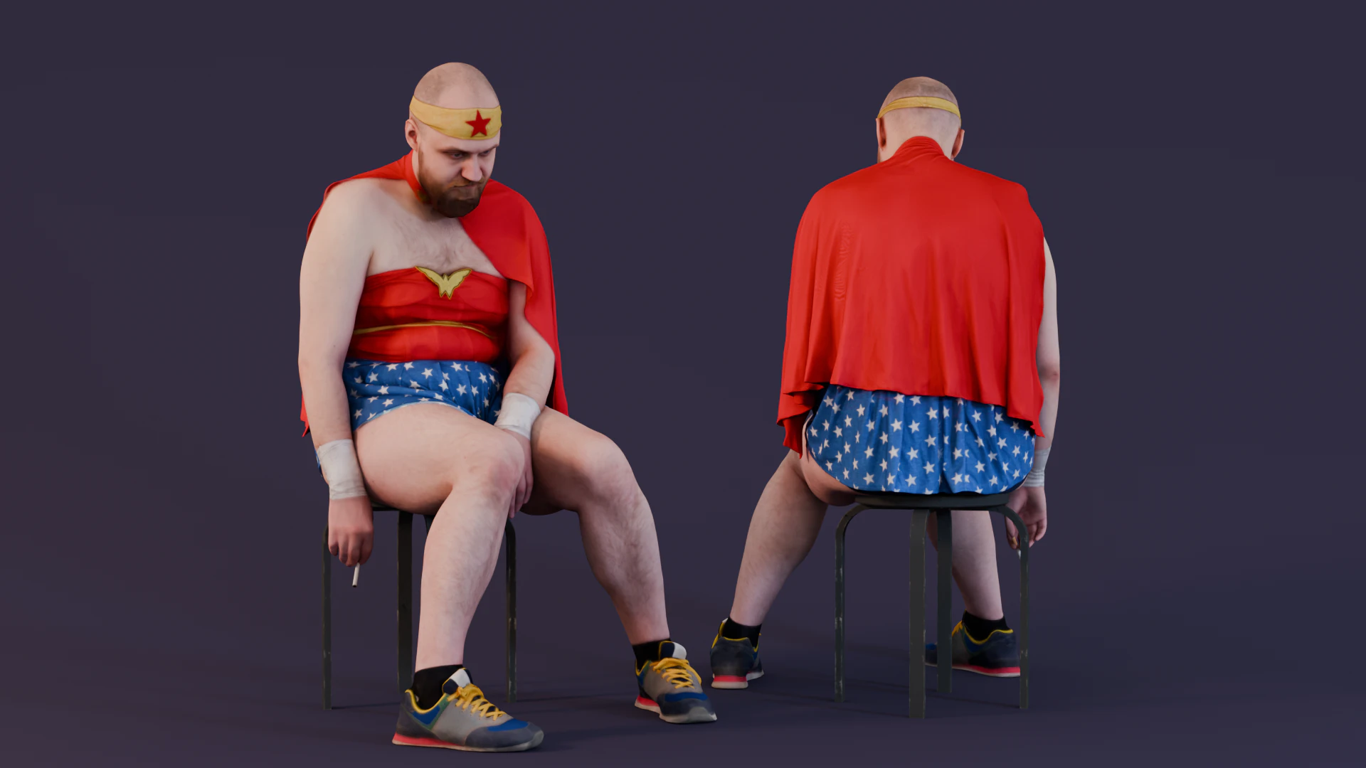 The Hero We Deserve 3D Model .c4d .max .obj .3ds .fbx .stl .blend 