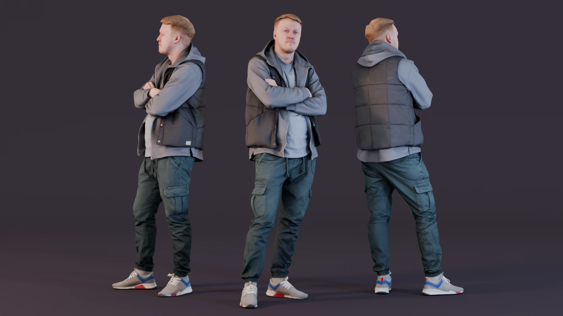 アーバンカジュアルなスタンスのエメラルドオブザーバー 3Dモデル .c4d .max .obj .3ds .fbx .stl .blend 