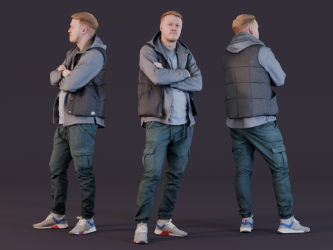 Emerald Observer in Urban Casual Stance 3Dモデル