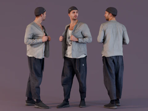 Bleiben Sie ruhig, urban und l&auml;ssig 3D Modell