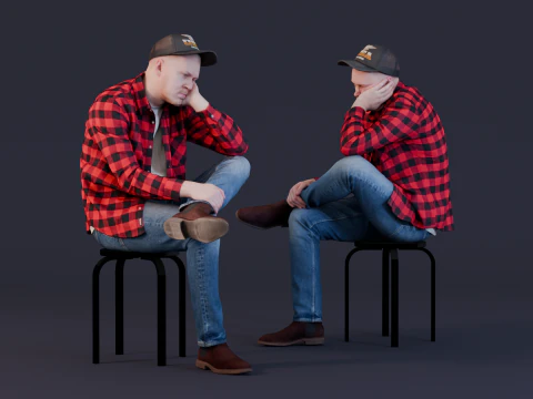 Vermoeide Wilde Westen 3D Model