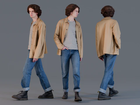 Стильний крок 3D Модель