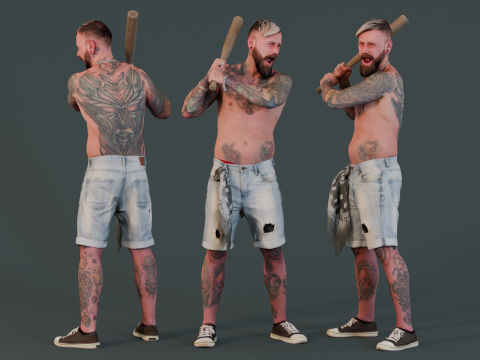 Street Baseball - Bold and Fearless 3D-Modell