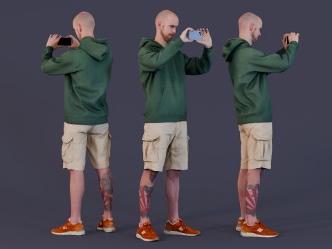 Taking a Nice Shot 3D-Modell