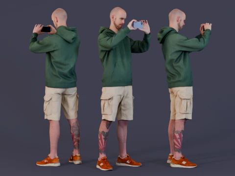 Eine schöne Aufnahme machen 3D Modell