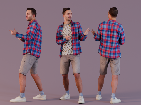 Party-goer 3D-Modell