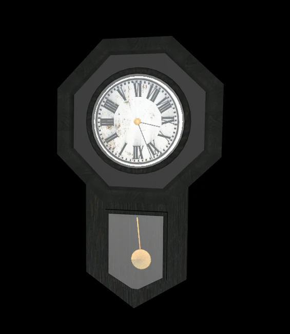 grandfather clock 3D Model .c4d .max .obj .3ds .fbx .stl .blend 