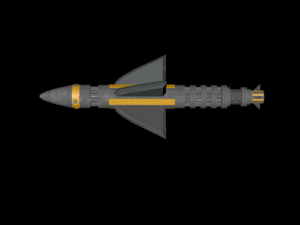 futuristic missile Model 3D