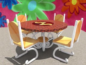 ダイニングテーブル 3Dモデル